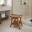 Banc de douche en teck Nella