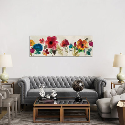 Floral Dance II by Asia Jensen - Wrapped Canvas Panoramic Painting