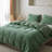 100% Waffle Weave Cotton Duvet Cover Set-135266599-135266601