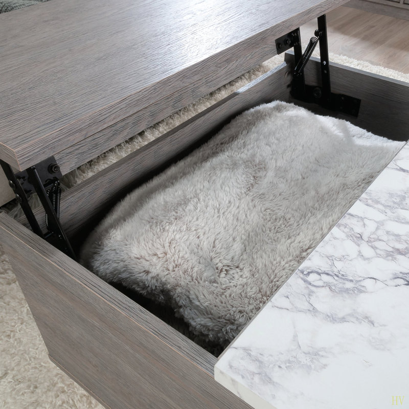 Table basse à plateau relevable