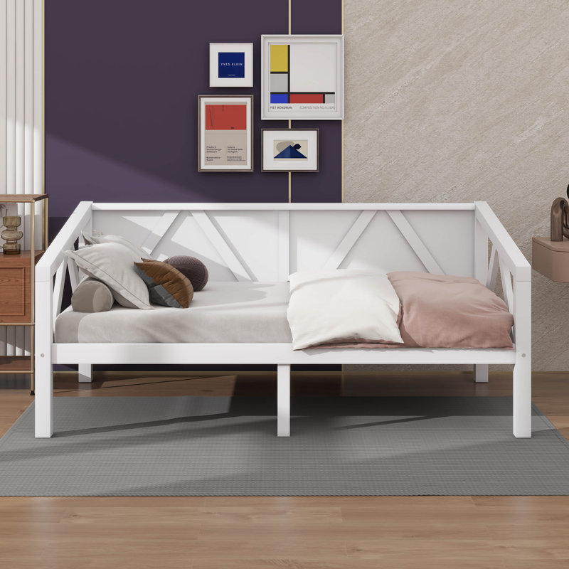 Contemporary Minimalist Daybed Design, White