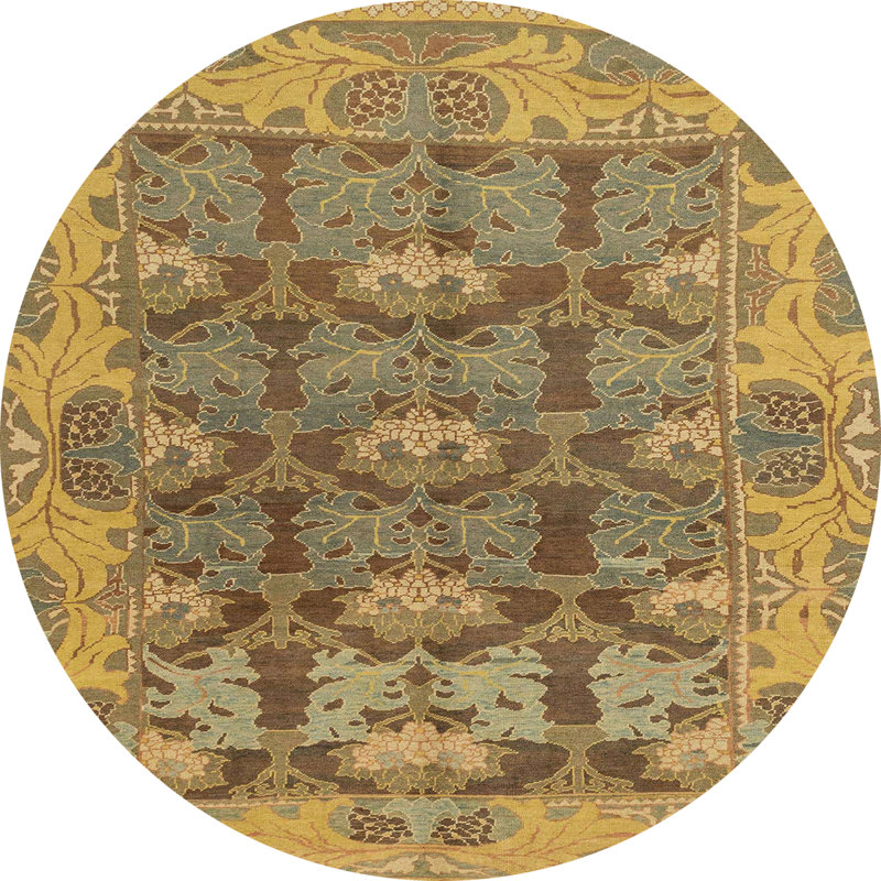 Tapis abstrait moderne 1680, Rond 5 pi