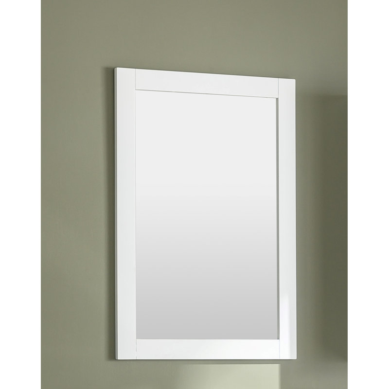 Miroir de salle de bain Malave, 36 po x 24 po, Blanc