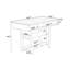 Îlot de cuisine en bois avec 2 tiroirs et tablette Erickson-1790380723