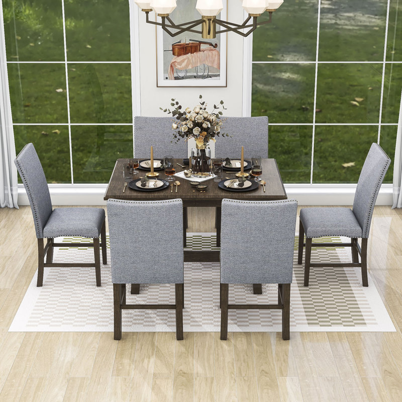 Nachel 6 - Person Extendable Dining Set