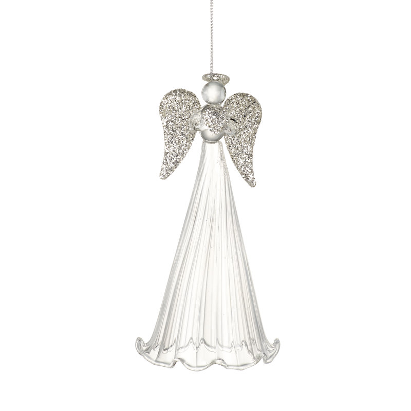 Mcdaniel 14cm Glass Hanging Figurine Ornament