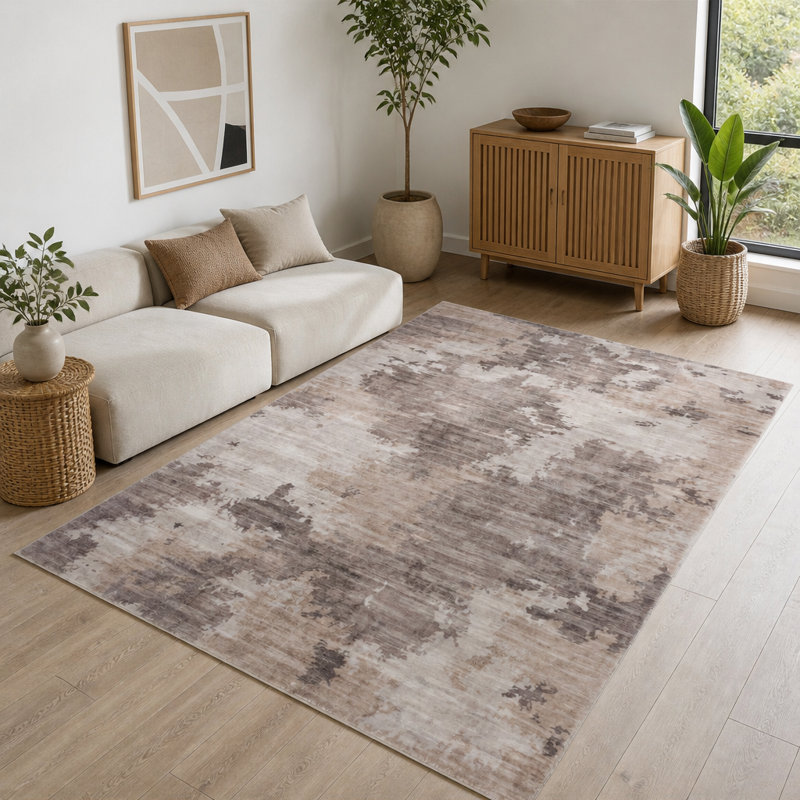 Tapis Crystal Beige, Rectangle 118.02 " x 167.02 "
