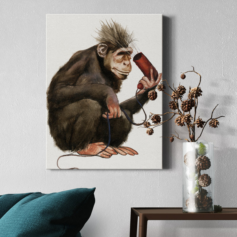 " Bath Animals I " Painting, 48" H x 32" W x 1" D