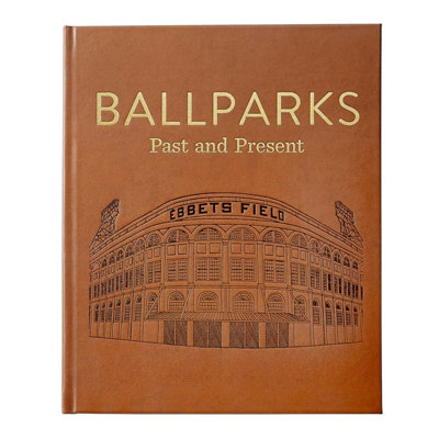 Ballparks Past And Present Leather Bound Book