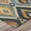 Tapis ikat chantille lavable à la machine intérieur / extérieur ACN3072-465330150-465330155