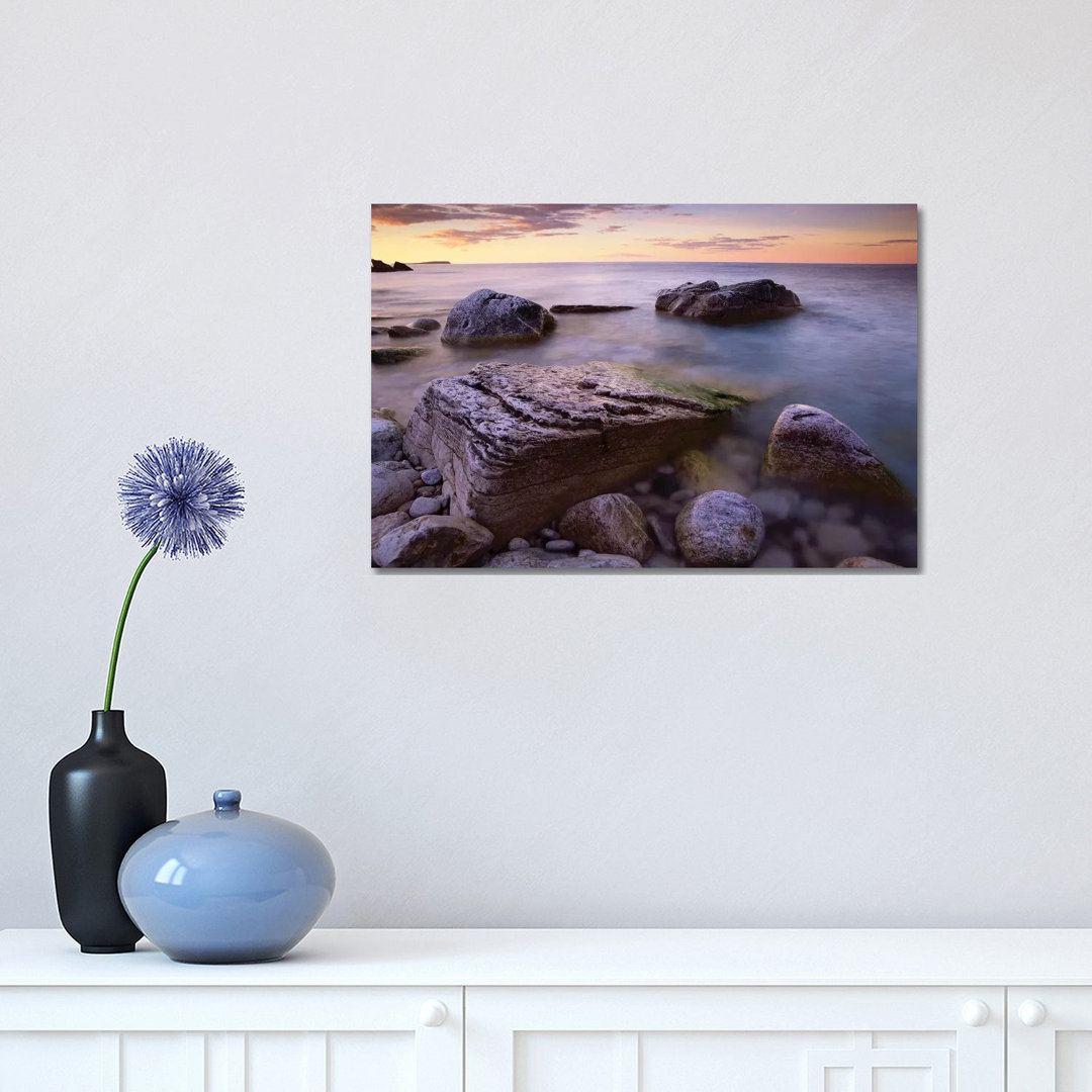 Coastal Rocks, Bruce Peninsula National Park, Ontario, Canada by Tim Fitzharris - Wrapped Canvas Print