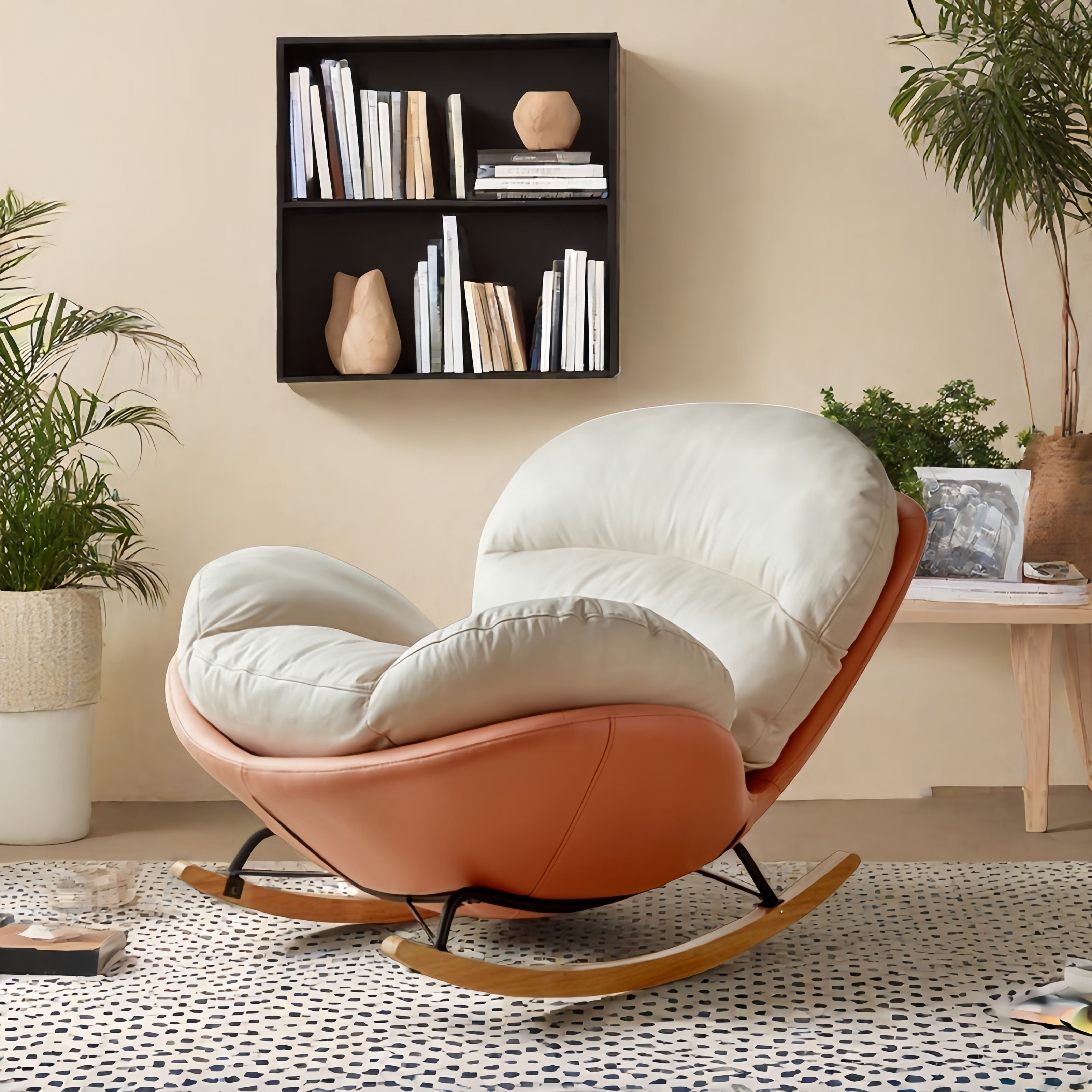 VIBORZ Modern Upholstered Rocking Chair | Wayfair