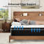 Matelas hybride moyen 12 po, mousse viscoélastique gélifiée et ressorts ensachés emballés individuellement, matelas rafraîchissant dans une boîte-1043936287-1068825357