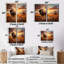 Art amérindien Bison Prairies I - décoration murale brune-106987133-106987134-106987130