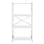 Bibliothèque blanche et chrome 4Tier-1487215341