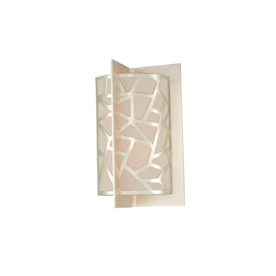Miramar 2 LT Rose Silver Wall Sconce Kalco