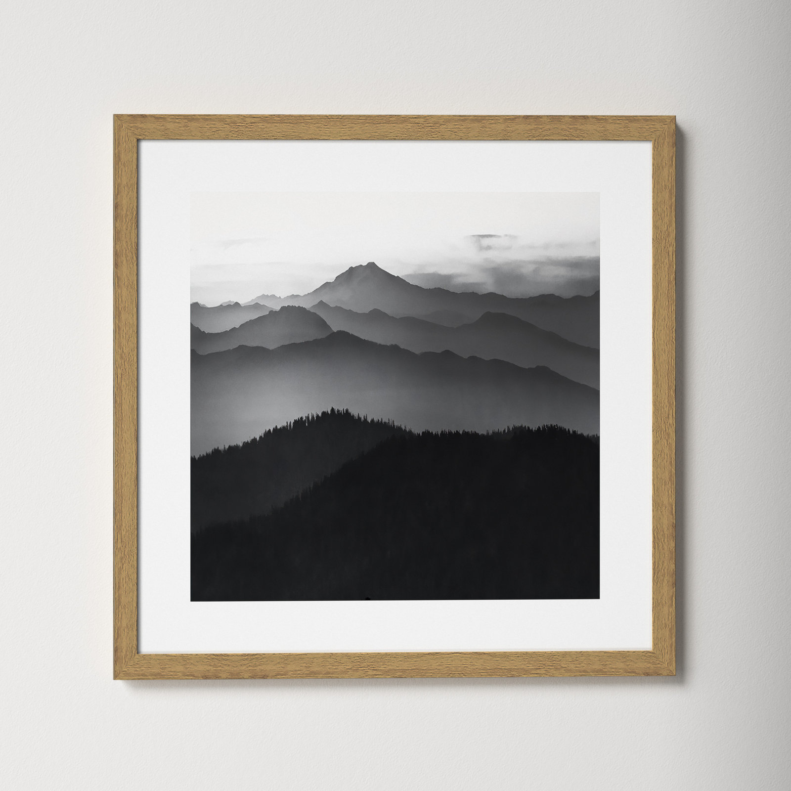 Cascades by Danita Delimont, 17" H x 17" W x 0.75" D, Natural Framed
