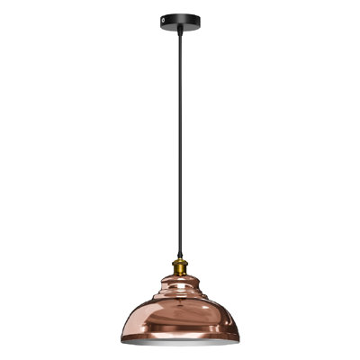 Suspension en métal courbé avec douille E26