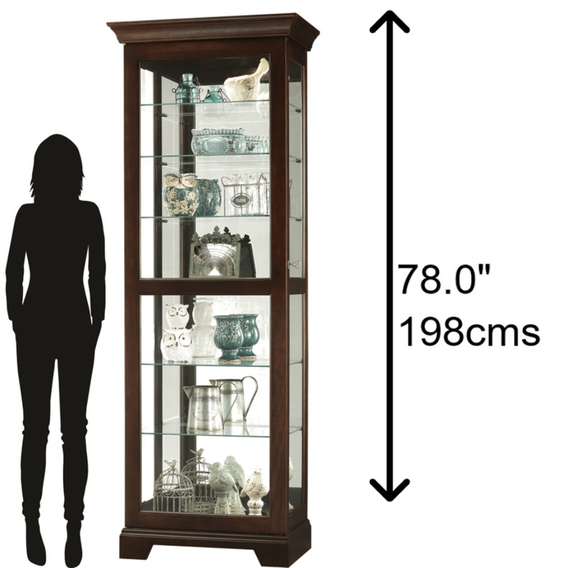 Lighted Curio Cabinet, Espresso