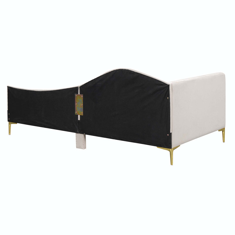 Lit de jour Ruthlene, Beige, Simple