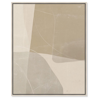 "Worn Surface III", reproduction sur toile dorée Boho par Art Remedy, cadre argenté, 30 x 36
