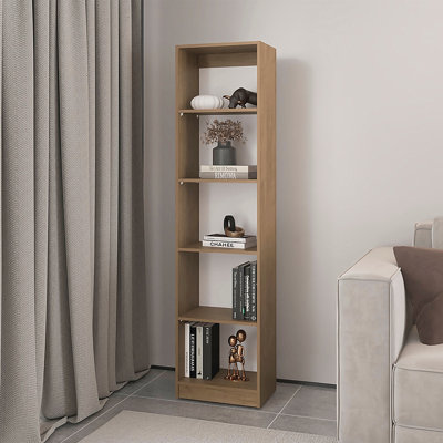 Bibliothèque écologique, 5 tablettes, bois manufacturé