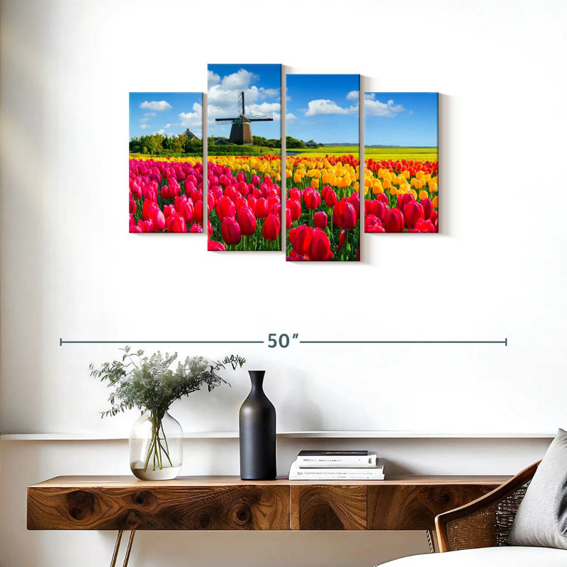 Champ de tulipes Alvord Holland, H 22 po x l 36 po