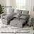 Luna L-Shaped Chenille Small Sofa Livingroom Apartment Storage Seat Sectional Couch Convertible Pull Out Bed Sleeper-2099030564