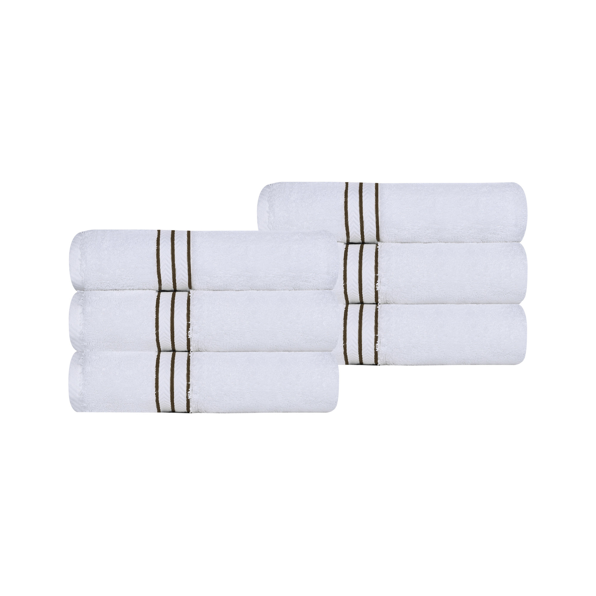 Josann Turkish Cotton Ultra-Plush Absorbent Heavyweight Hand Towel Set, Latte
