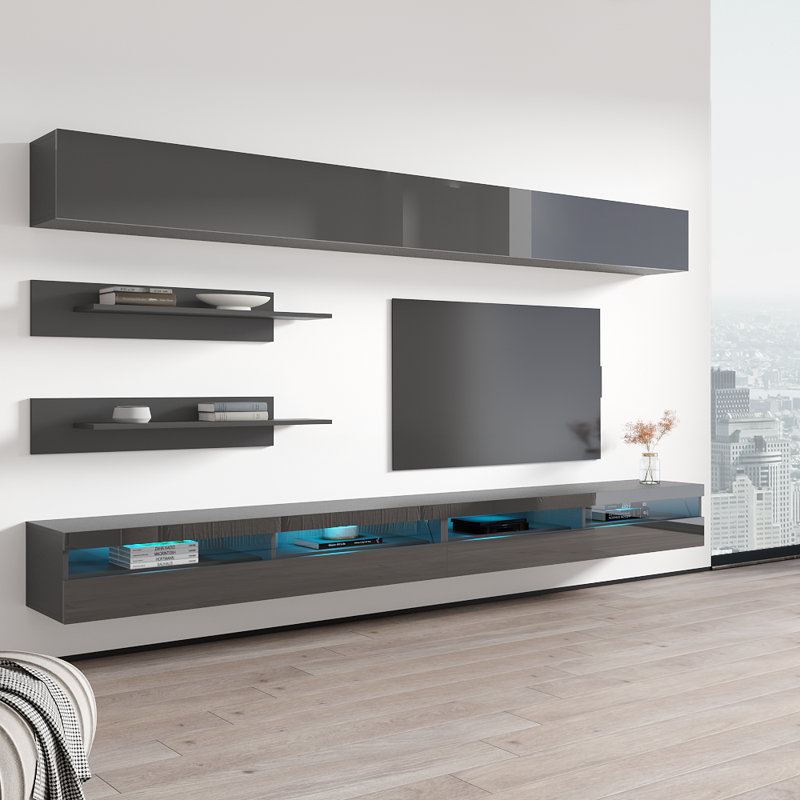 Meuble audio-vidéo Fly 126, Gris