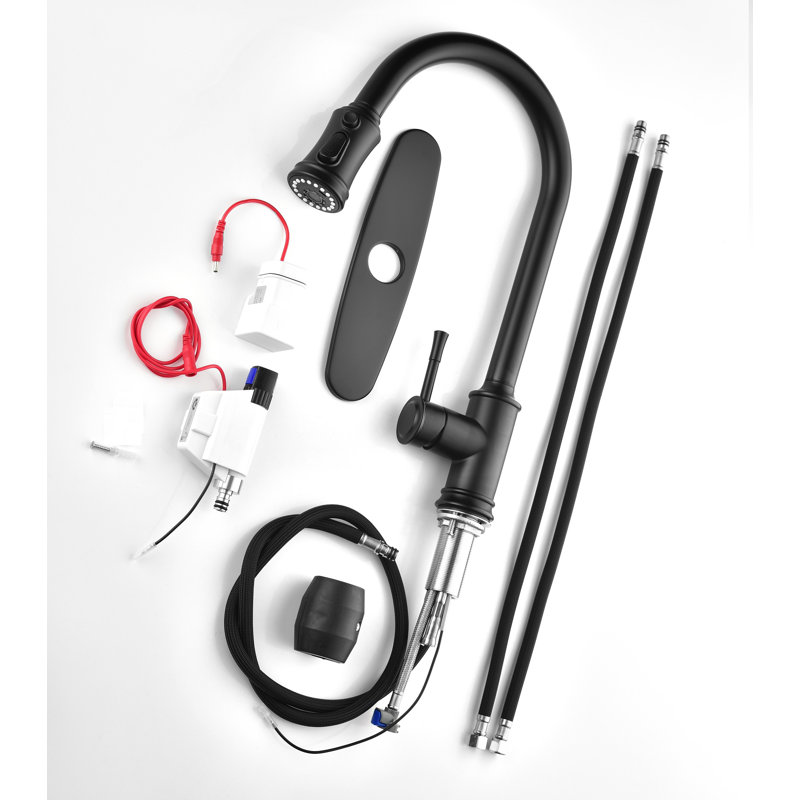 Touch Activated Kitchen Faucet With Pull-Down Sprayer Head | Gift Idea, Matte Black