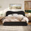 Lit plateforme tapissier avec lattes en bois-129379964-129379966