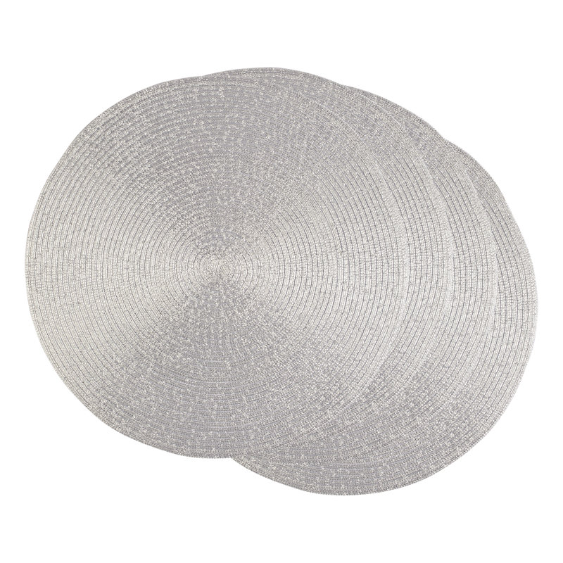 Ensemble de napperons 4 pièces Jenesys Kitchen, Argent métallique