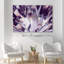 Marbre agate tranche glamour mauve cristal gemme photo moderne grande impression sur toile-93589319-93589315