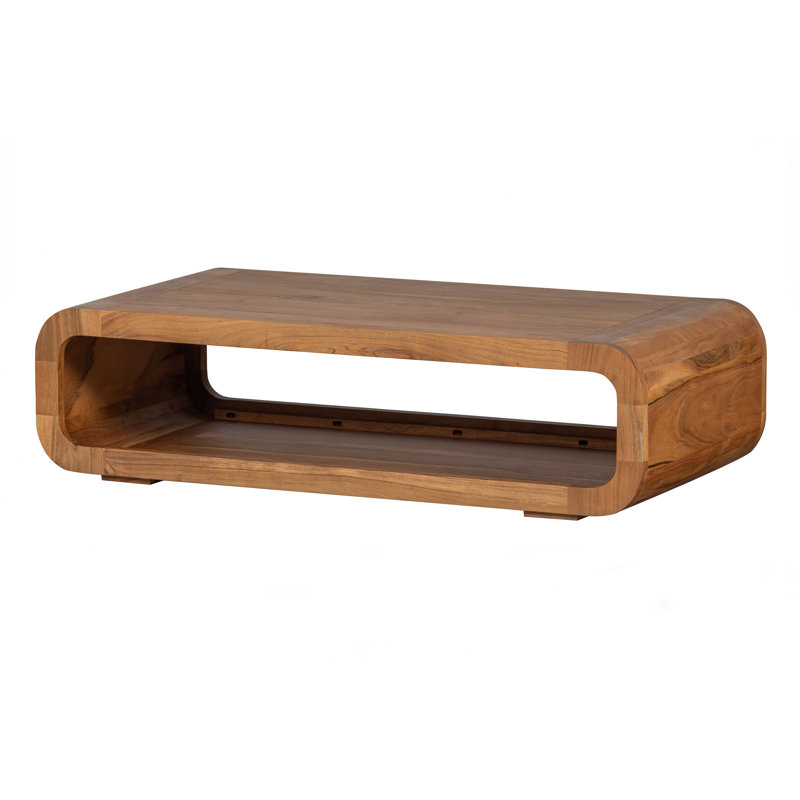 Solid Wood Open Coffee Table