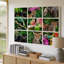 Toile dans un collage chaotique vibrant d'une scène de jungle luxuriante-460239062