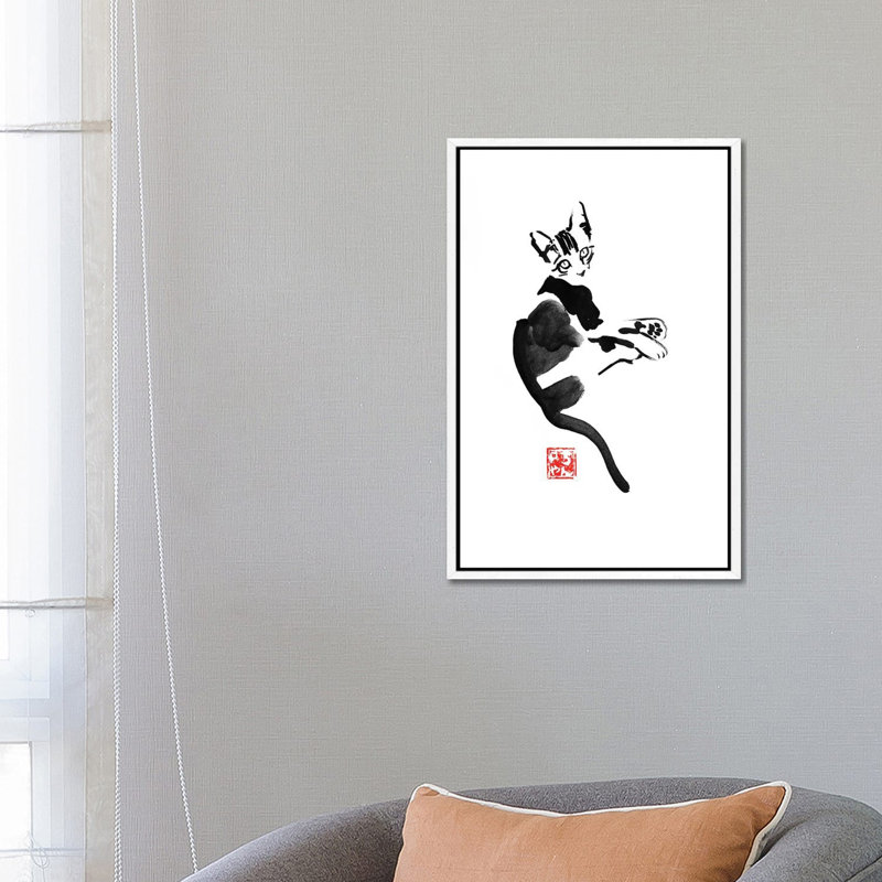 Couché by Péchane - Print on Canvas, White Framed, 66.04 cm H x 45.72 cm W