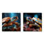 Abstract Harmony - Ensemble de 2 collages carrés tortue-1353099026-1353099037