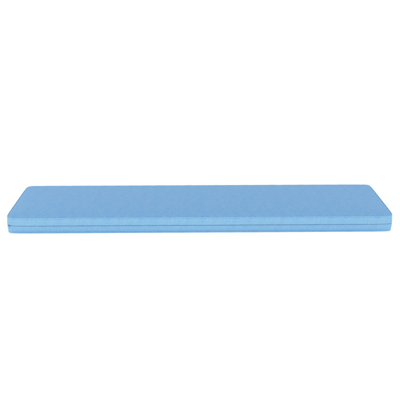 Indoor/Outdoor Sunbrella® Seat Cushion, 44" W x 18" D, Canvas Air Blue Sunbrella® Canvas