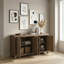 Rustique de conception moderne avec armoire de rangement 1pc Buffet ajustable