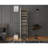 Modern Scandinavian Wardrobe, Light Walnut & White, 15.7 x 72.0 x 17.7 inches | 100% Melamine Coated Particle Board, Thickness: 0.7 inches | Numerous Shelves, Wall-Mountable Design, Perfect for Stylish Organization