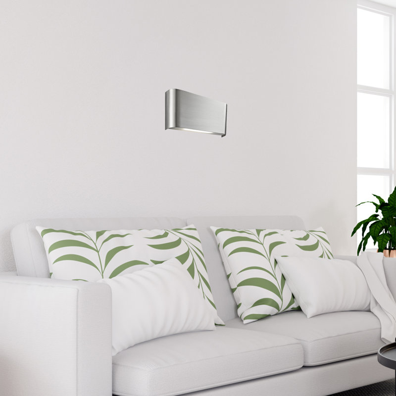 Benny Aluminium LED Outdoor Flush Mount, Satin Silver
