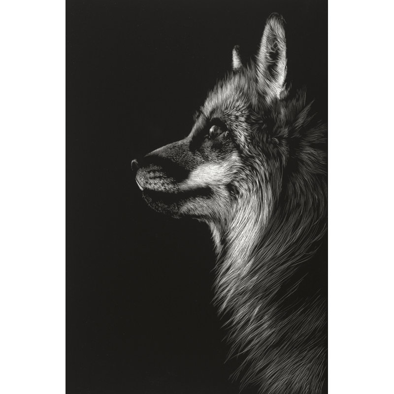 Black Glimpse V by Julie T. Chapman - Wrapped Canvas Print, 46cm H x 30cm W