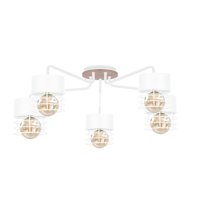 Burakcan Flush Mount, White