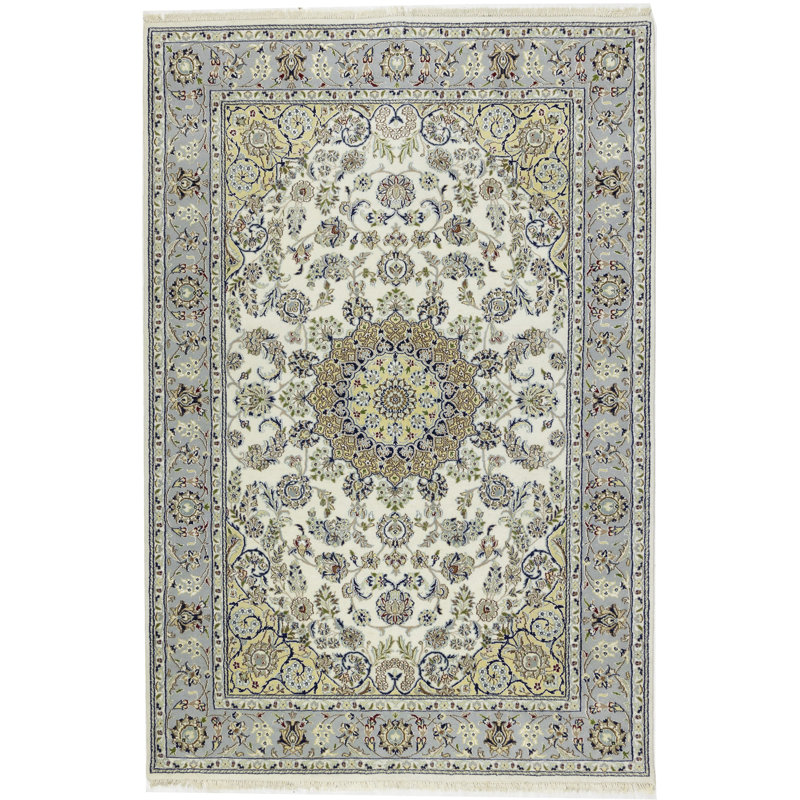 Tapis crème crème Indo-Nain