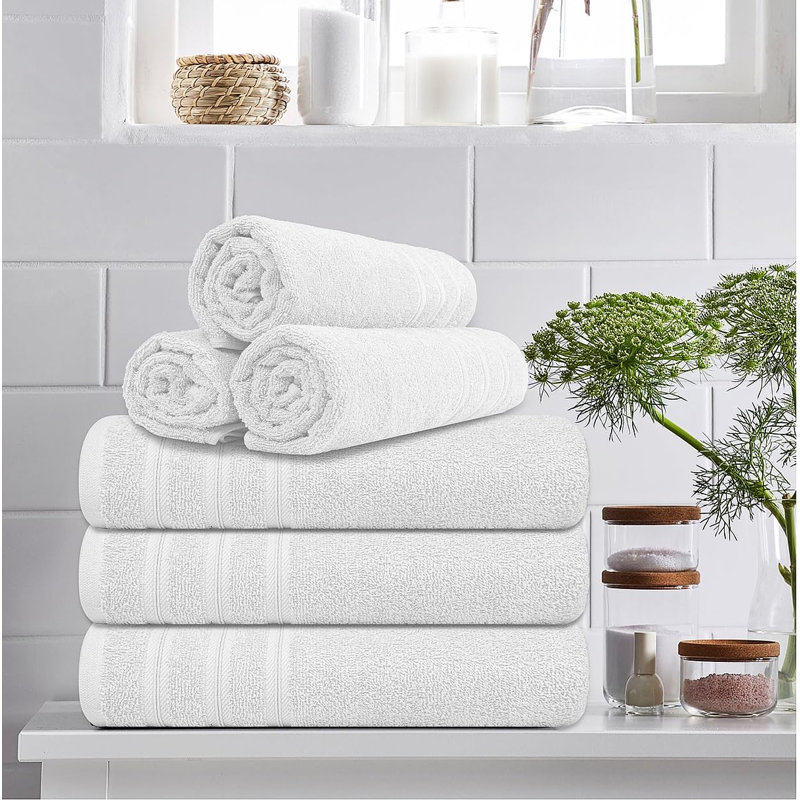 Kenrik Midweight Bath Towel, White