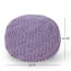 Pouf rond en coton Bordeaux, lavande-1730134611
