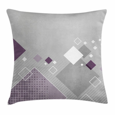 Squares Dots Square Pillow Cover