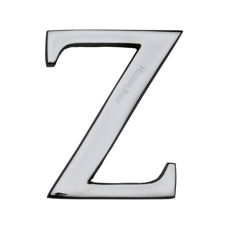 Heritage Brass Heritage Alphabet Rear Fix 5.1cm (2"), Polished Chrome, Z