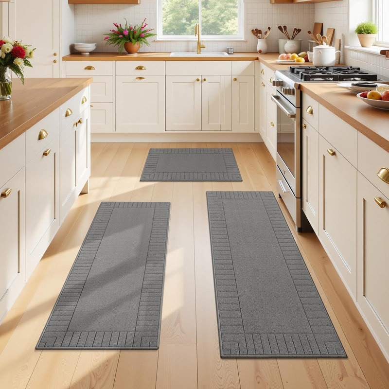 Tapis de cuisine antidérapant 3 pièces